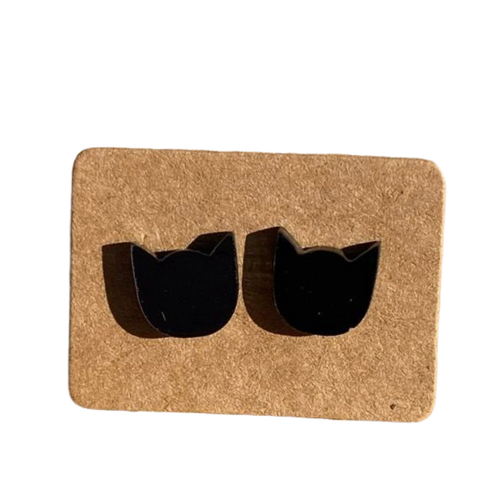 Black Cat Studs